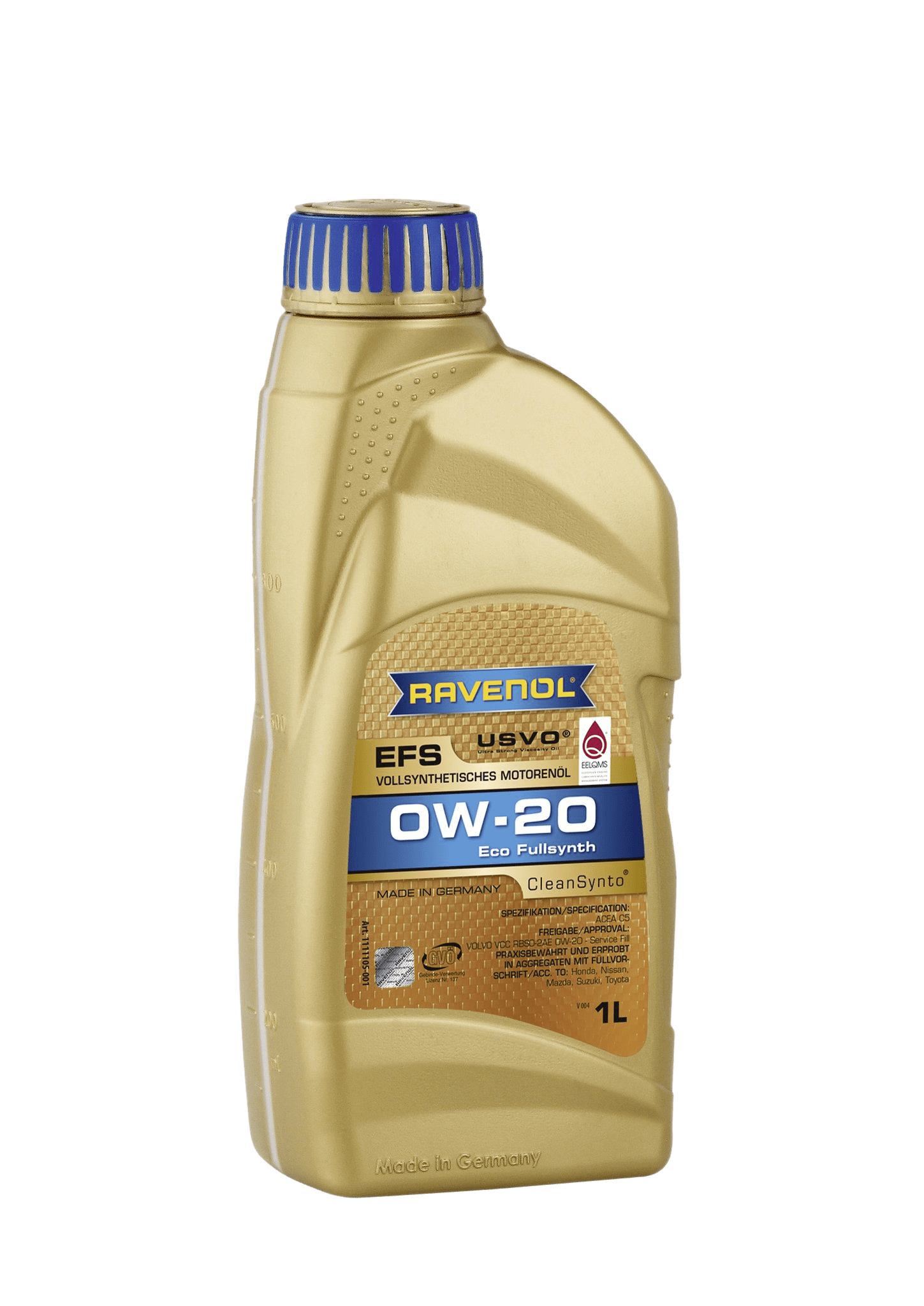Моторное масло Ravenol EFS EcoFullSynth SAE 0W-20, 1л